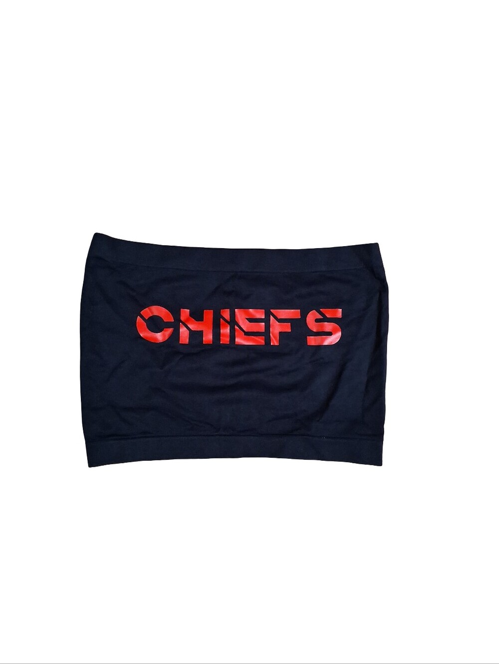Clothes: Kansas City Chiefs OSFA Black Tube Top NWOT